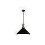 LAMP COLGAR MACY 1L #20027  E27 NEGRO D36CM  S/A