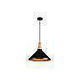 LAMP COLGAR MACY GOLD 1L #20029 E27 NEGRO/DORADO D36CM  S/A