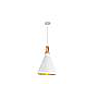 LAMP COLGAR RILEY GOLD 1L #20034 E27 BLANCO/DORADO D24CM  S/A