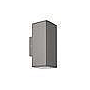 APLIQUE SINTÉTICO COSTA BRICK 2 X GU10 MAX.6W IP65 GRIS
