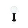 FAROL POSTE 50CM  MAR GLOBO PC IP44 E27 S/A
