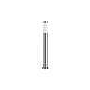 FAROL POSTE 80CM ESPIGA INOX IP44 E27 S/A