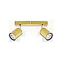 BARRA 2 LUCES GU10 SILO BRONCE PULIDO S/A