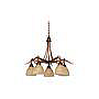 LAMP. COLGAR 5XE27-40W VIDRIO MURANO CLASSIC WESTERN