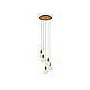 LAMP. COLGAR BRONX  5L BRONCE E27 5X60W D320MM S/A