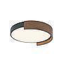 PLAFON AURA CIRCULAR LED 27W 2700K 1125LM NEGRO MADERA D40CM