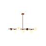 LAMP COLGAR SOLEN ROJO BRONCE 7L E27 S/A