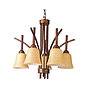 LAMP. COLGAR 5XE27-40W PANTALLA VIDRIO  