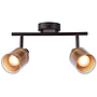 BARRA 2 LUCES E14 REWA METAL DORADO MATE  S/A