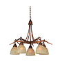 LAMP. COLGAR 5XE27-40W VIDRIO MURANO CLASSIC WESTERN