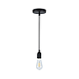 LAMP. COLGAR  MAEVA NEGRO 23CM E27 MAX 60W  S/A