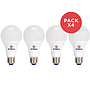 PACK X4 AMP LED BOLA A60 9W LC #40055 E27 WESTINGHOUSE G11