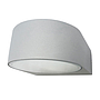 APLIQUE MURO EXTERIOR BIDIRECCIONAL CURVO E27 MAX 40W  IP54 GRIS S/A