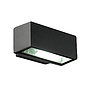 APLIQUE MURO EXTERIOR BIDIRECCIONAL E27 MAX 60W NEGRO IP54 S/A