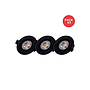 PACK X 3 FOCO EMP. LED 5W BASC. 400LM LC D9CM NEGRO