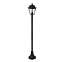 FAROL PEDESTAL 1,22M SINTETICO NEGRO IP44 MAX 40W E27 4 CARAS S/AMP