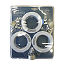 PACK X3 DOWNLIGHT FIJO GU10 METAL BCO C/CON S/AMP