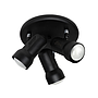 PLAFON 3L R63 NEGRO