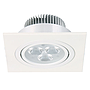 FOCO EMB BASC. CUADRADO BLANCO LED 5W #79400 C/DRIVER 9,2X9,2CM WESTIN