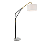 LAMP. PIE ARVEN NEGRO/BLANCA E27 S/A