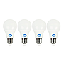 PACK X4 ITEM N° AMP LED BOLA A55 7W LBF E27 GV G12