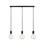 LAMP COLGAR SKY NEGRO LINEAL 3X E27 60W MAX S/AMP