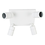 PLAFON 4LUCES CIL II BLANCO MATE IP44 GU10 S/A