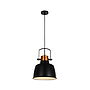 LAMP COLGAR BRISTOL 1L #20026 E27 NEGRO D22,5CM  S/A