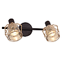 BARRA TUBO 2 LUCES GU10 KRATIA CAFÉ ORO S/AMP