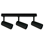 BARRA 3 LUCES GU10 ARSIS NEGRO MATE S/AMP