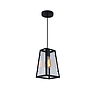 LAMP. COLGAR 1 LUZ VANKO SLIM E27 NEGRO S/AMP