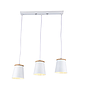 LAMP. COLGAR 3 LUCES KILIAN E27 BLANCO S/AMP