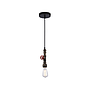 LAMP. COLGAR 1 LUZ KEEPER E27 OLD BLACK S/AMP