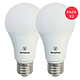 PACKX2 AMP LED BOLA A60 8W LC #71205 E27 DIM WESTINGHOUSE