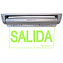 SEÑALETICA DE EMERGENCIA LETRAS VERDES DISTINTOS MONTAJES SALIDA - PE 5/23